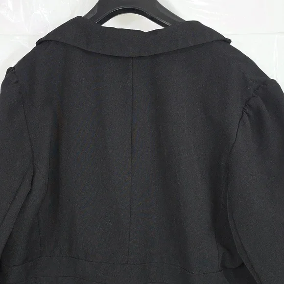 First Option Too Elegant Black Women's Blazer Lined Size 16W (W365) - Picture 8 of 9